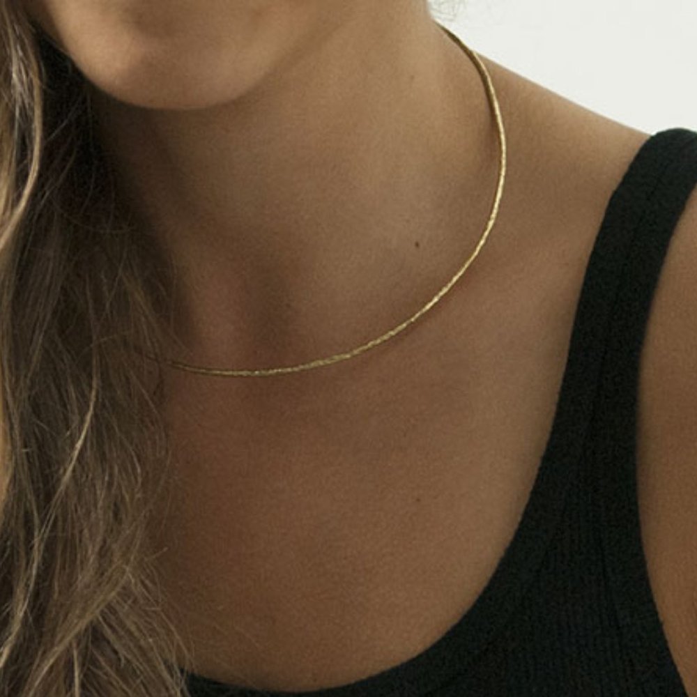 Bauxo Gold "Novelty" Necklace Collar Choker NEW!
